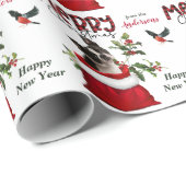 Boston Terrier Dog in der Weihnachtsgeschenktasche Geschenkpapier (Rolleneckpunkt)