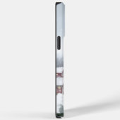 Boston Terrier Dog in Schneeweihen Case-Mate iPhone Hülle (Rückseite / Rechts)