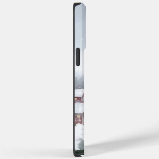 Boston Terrier Dog in Schneeweihen Case-Mate iPhone Hülle (Rückseite / Rechts)