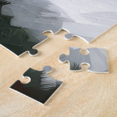 Boston Terrier Dog in Schneeweihen Puzzle (Seite)