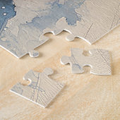 Boston Terrier Dog in Sledge Let it Snow Christmas Puzzle (Seite)