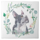 Boston Terrier Dog Keramik Tile Fliese (Vorderseite)