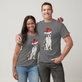 Boston Terrier Dog Lover Funny Christmas T-Shirt (Unisex)