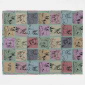 Boston Terrier Dog Lover Throw Blanket-Geschenk Fleecedecke (Vorderseite (Horizontal))