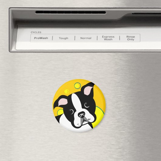 Boston Terrier Dog Magnet (In Situ (Geschirrspüler))