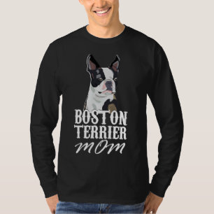 Boston Terrier Dog Mama Angepasst Scoop T-Shirt