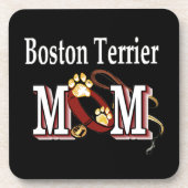 Boston Terrier Dog MAMA Getränkeuntersetzer (Vorderseite)