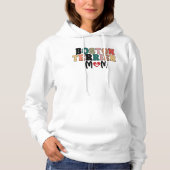 Boston Terrier Dog Mama Herz Hoodie (Vorderseite)