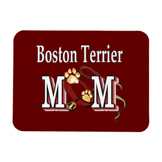 Boston Terrier Dog MAMA Magnet (Horizontal)