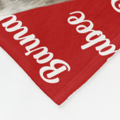 Boston Terrier Dog Name Weihnachtsfeiertag Fleecedecke (Ecke)