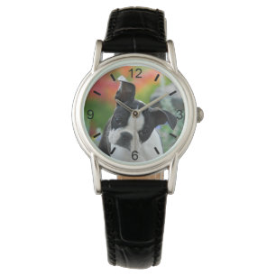 Boston Terrier Dog Niedlich Puppy Head — Wählschei Armbanduhr