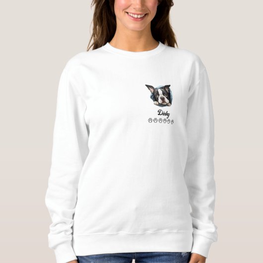 Boston Terrier Dog Personalisiert T - Shirt (Vorderseite)