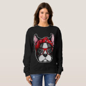 Boston Terrier Dog Pet Dog Mama Sweatshirt (Vorne ganz)