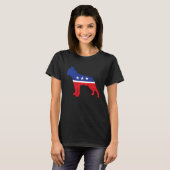 Boston Terrier Dog Political Symbol Election Masc T-Shirt (Vorne ganz)
