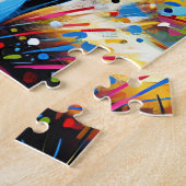 Boston Terrier Dog Portrait Akrylkkunstdruckhund Puzzle (Seite)