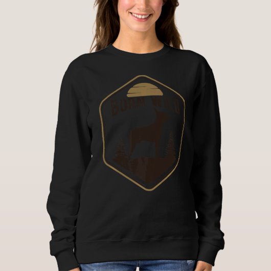 Boston Terrier Dog Retro 14 Sweatshirt (Vorderseite)