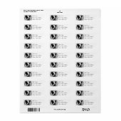 Boston Terrier Dog Return Address Label (Vorne)