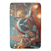 Boston Terrier Dog Roller Untersetzer Weihnachten Badematte (Vorderseite Vertikal)