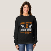 Boston Terrier Dog S Sweatshirt (Vorne ganz)
