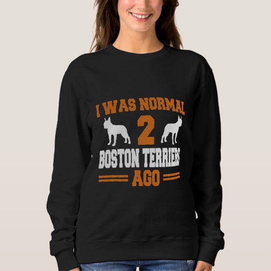 Boston Terrier Dog S Sweatshirt (Vorderseite)