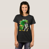 Boston Terrier Dog Shamrock Irish Saint St Patrick T-Shirt (Vorne ganz)