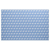 Boston Terrier Dog Silhouette Pet Light Blue Stoff (Fat Quarter (45,7 x 55,9 cm))