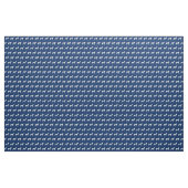 Boston Terrier Dog Silhouette Pet Navy Blue Stoff (Yard (91,4 cm))