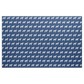Boston Terrier Dog Silhouette Pet Navy Blue Stoff (Fat Quarter (45,7 x 55,9 cm))