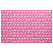 Boston Terrier Dog Silhouette Pet pink Stoff (Fat Quarter (45,7 x 55,9 cm))