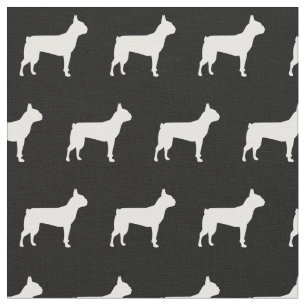 Boston Terrier Dog Silhouette Pet Stoff