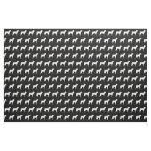 Boston Terrier Dog Silhouette Pet Stoff (Fat Quarter (45,7 x 55,9 cm))