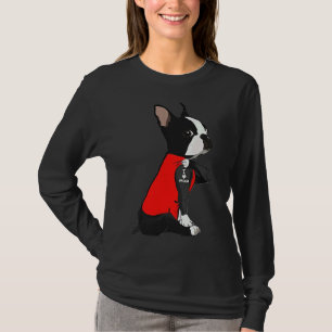 Boston Terrier Dog Tattoo I Liebe Mama Muttertag T-Shirt