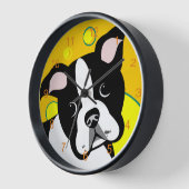 Boston Terrier Dog Uhr (Winkel)