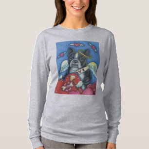 Boston Terrier, DOG VALENTINE LONG SLEEVE T SHIRT