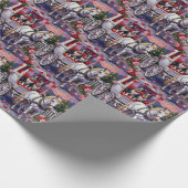 Boston Terrier  Dog Valentine's Day Geschenkpapier (Ecke)