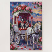 Boston Terrier  Dog Valentine's Day Puzzle (Vertikal)