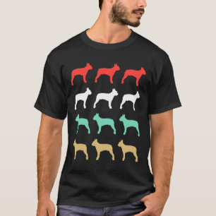 Boston Terrier Dog Vintag Retro Style Boston Te T-Shirt