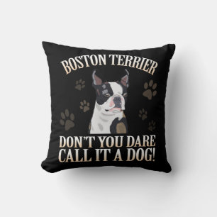 Boston Terrier Dog Wage nicht, es einen Hund zu ne Kissen