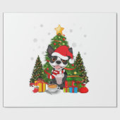 Boston Terrier Dog Weihnachten ist Geschenk Kaffee Geschenkpapier (Flach)