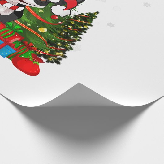 Boston Terrier Dog Weihnachten ist Geschenk Kaffee Geschenkpapier (Ecke)