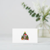 Boston Terrier Dog Weihnachten ist Geschenk Kaffee Visitenkarte (Stehend Vorderseite)