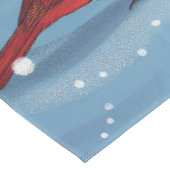 Boston Terrier Dog Winter Wonderland Weihnachtsfre Tischdecke (Schrägansicht)