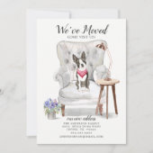 Boston Terrier Dog Wir haben uns bewegende Ankündi Ankündigung (Vorderseite)