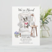 Boston Terrier Dog Wir haben uns bewegende Ankündi Ankündigung (Stehend Vorderseite)