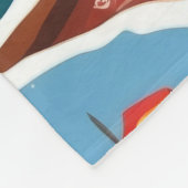 Boston Terrier Dogs Christmas Snow Holiday Fleecedecke (Ecke)