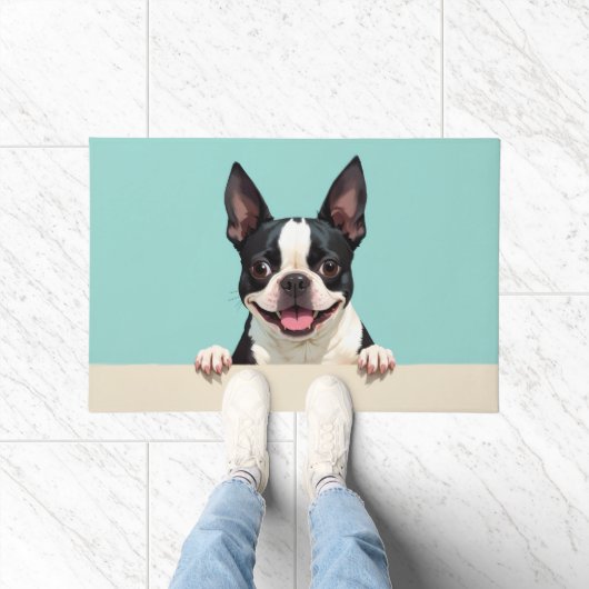 Boston Terrier Doormat Art Fußmatte (Indoor)