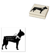 Boston Terrier Doppy Puppy Gummistempel (Stempel)