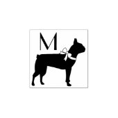 Boston Terrier Doppy Puppy Gummistempel (Prägung)