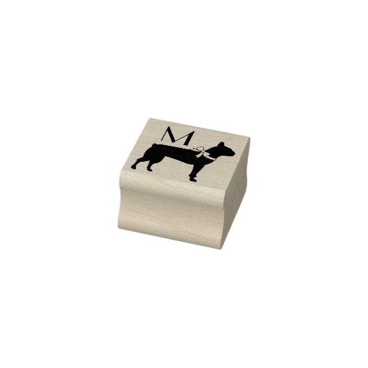 Boston Terrier Doppy Puppy Gummistempel (Stempel)