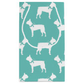 Boston Terrier Doppy Puppy Kleine Geschenktüte (Rückseite)